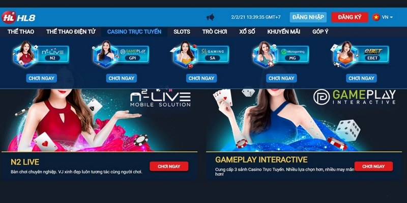 Người chơi lựa chọn sảnh cược sòng bài để bắt đầu cá cược